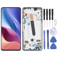 OLED РК-екран для дигітайзера Xiaomi Redmi K40 у повній збірці з рамкою (синій)